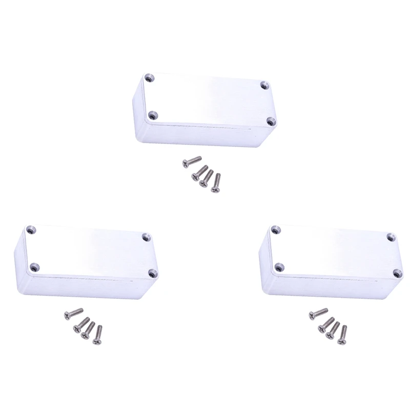 

3 Pcs Aluminum Stomp Box Effects 1590A Style Pedal Enclosure For Guitar