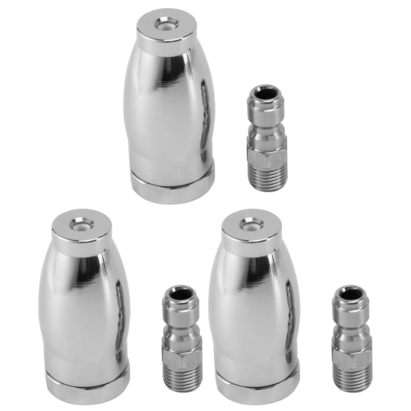 

3X Turbo Nozzle For Pressure Washer, Rotating Nozzle For Hot And Cold Water, 1/4 Inch Quick Connect, Orifice 3.0