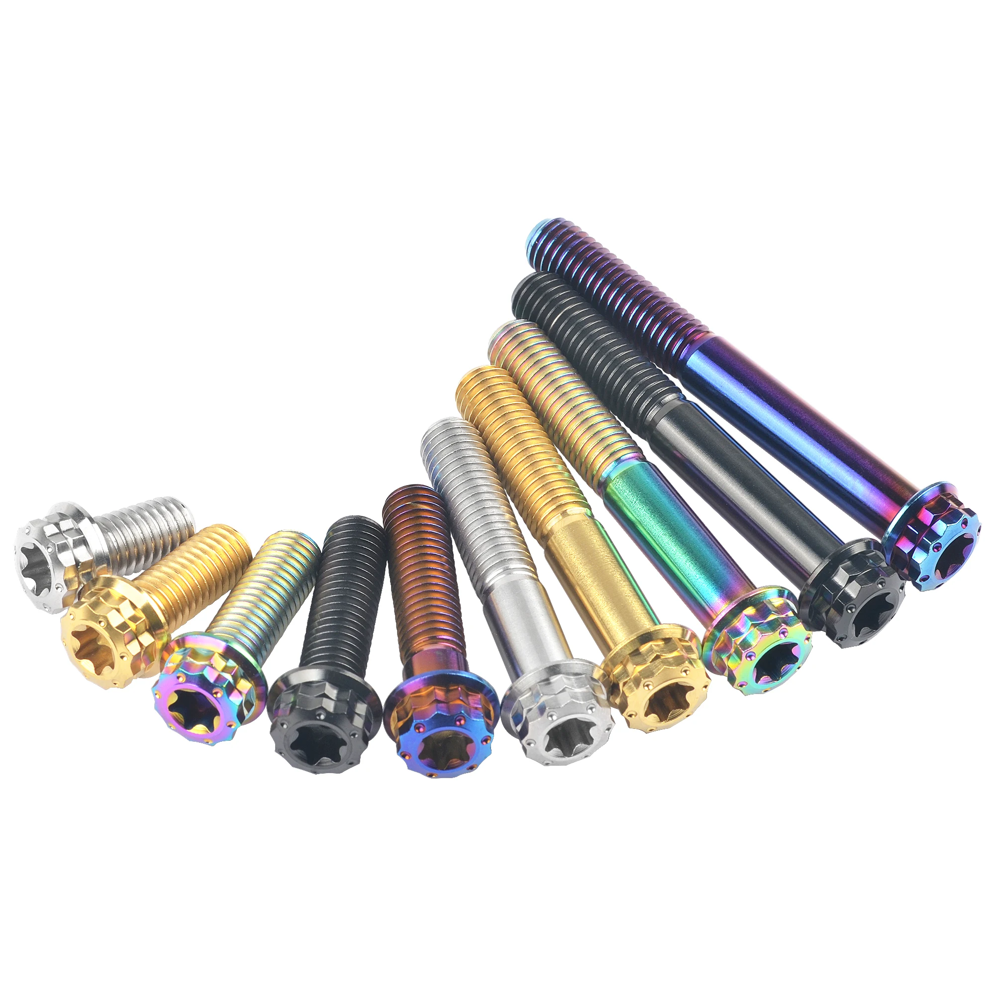 Титановый болт Xingxi M8/M10x15 20 25 30 35 40 45 50 55 60 65 80 мм Torx фланец 12-точечный винт для