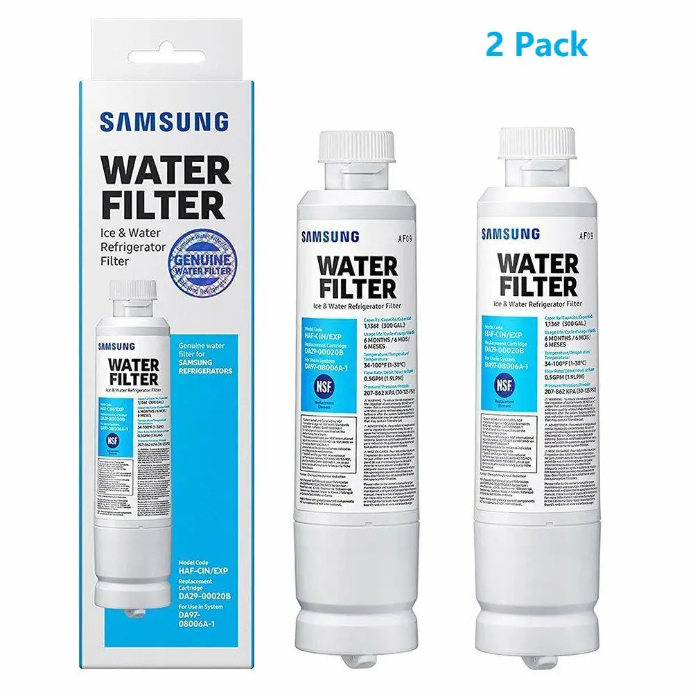 

2 Pack DA29-00020B HAF-CIN/EXP Fresh Water Filter Cartridge Replacement Refrigerator Water Filter Fit