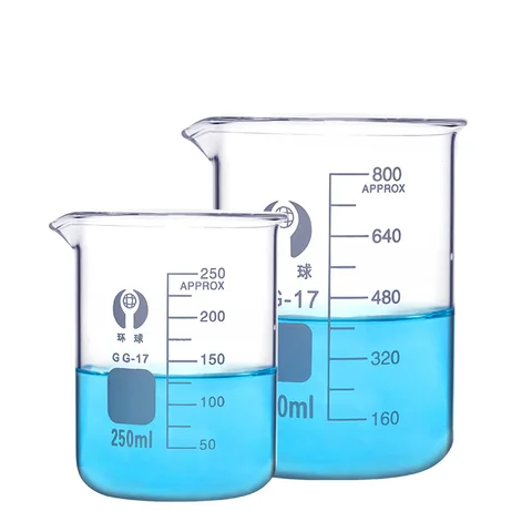Стеклянный стакан для лаборатории или кухни, 5/10/50/100 мл, 1 шт.