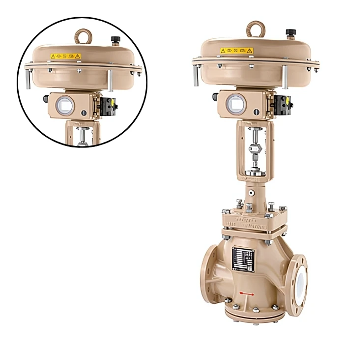 Samson Br 01a Pneumatisch Ansi Globe Klepbediening Systeem Verbeterde Prestaties Geïntegreerde Drukregeling Vlinder Oem