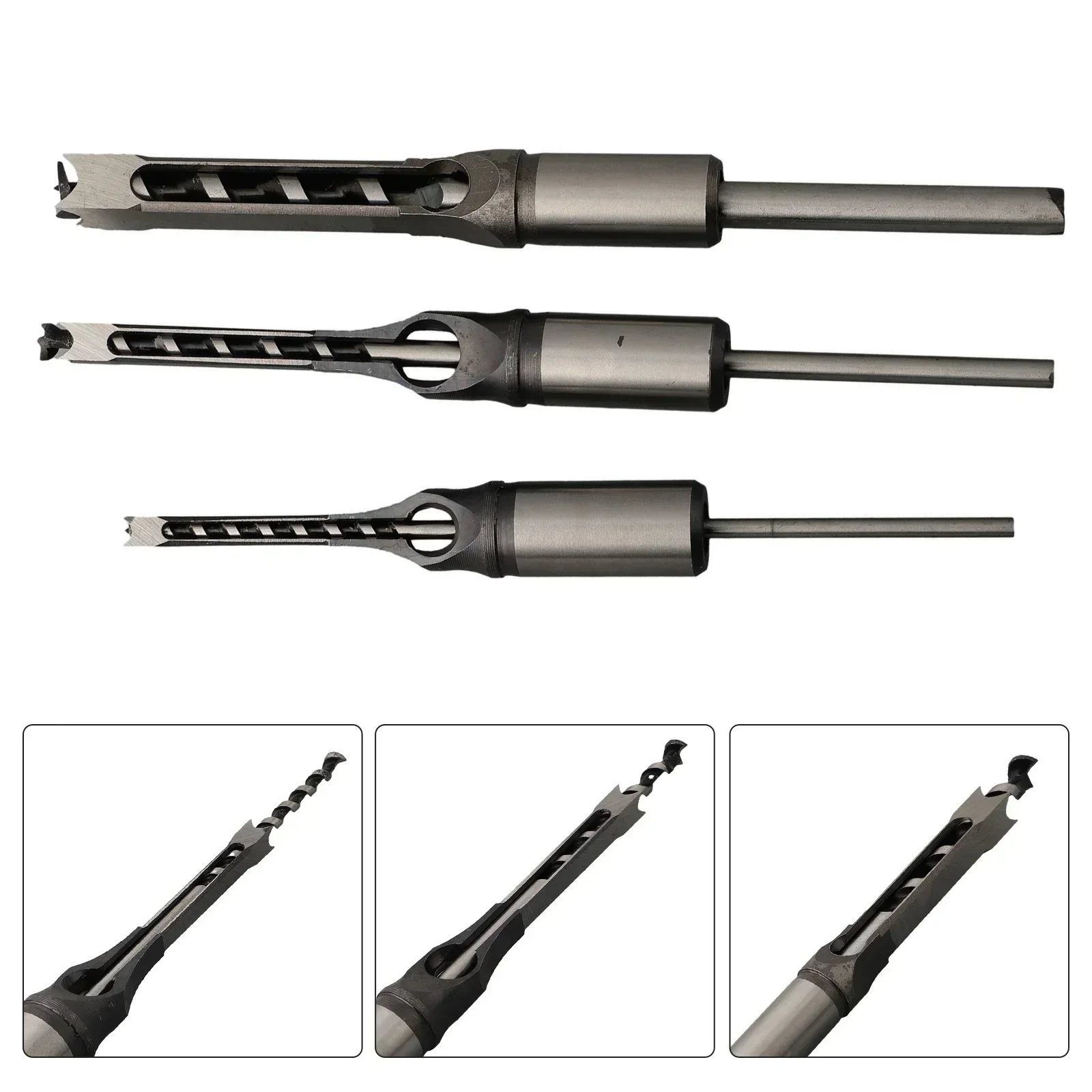 3 шт. 6 мм/8 мм/12 5 мм пилы с квадратными отверстиями набор шнековых сверл долбежная
