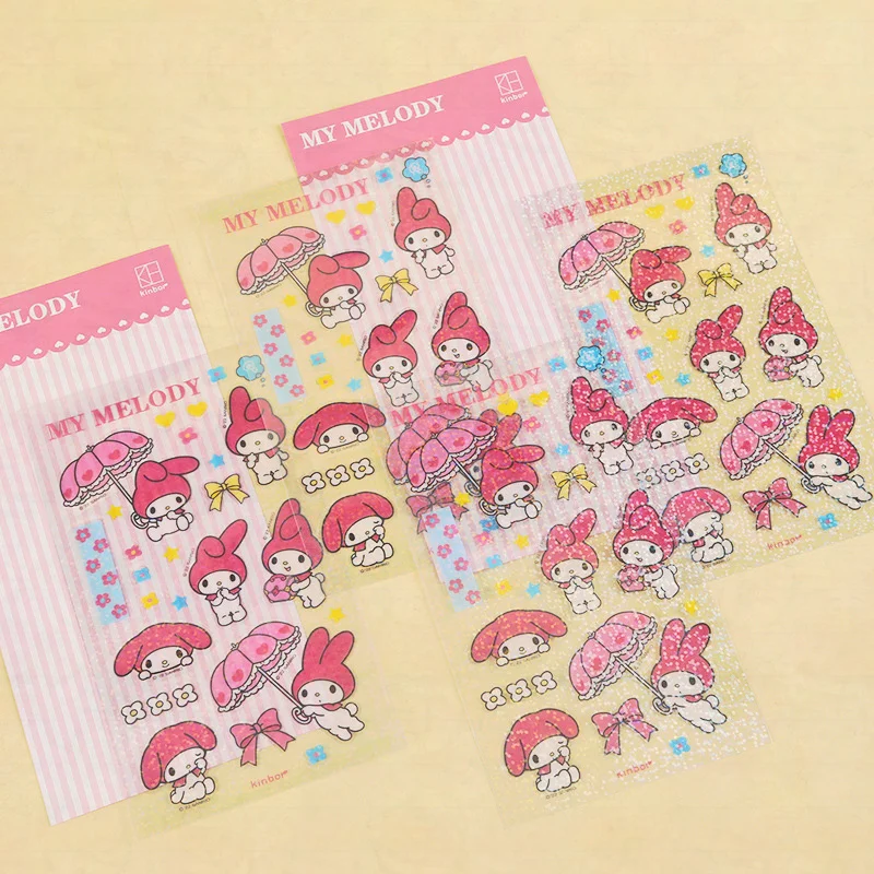 

Cartoon Sanrio Cute Goo Card Sticker Notebook Cup Mobile Phone Case Waterproof Childrens Small Hand Account Sticker Material