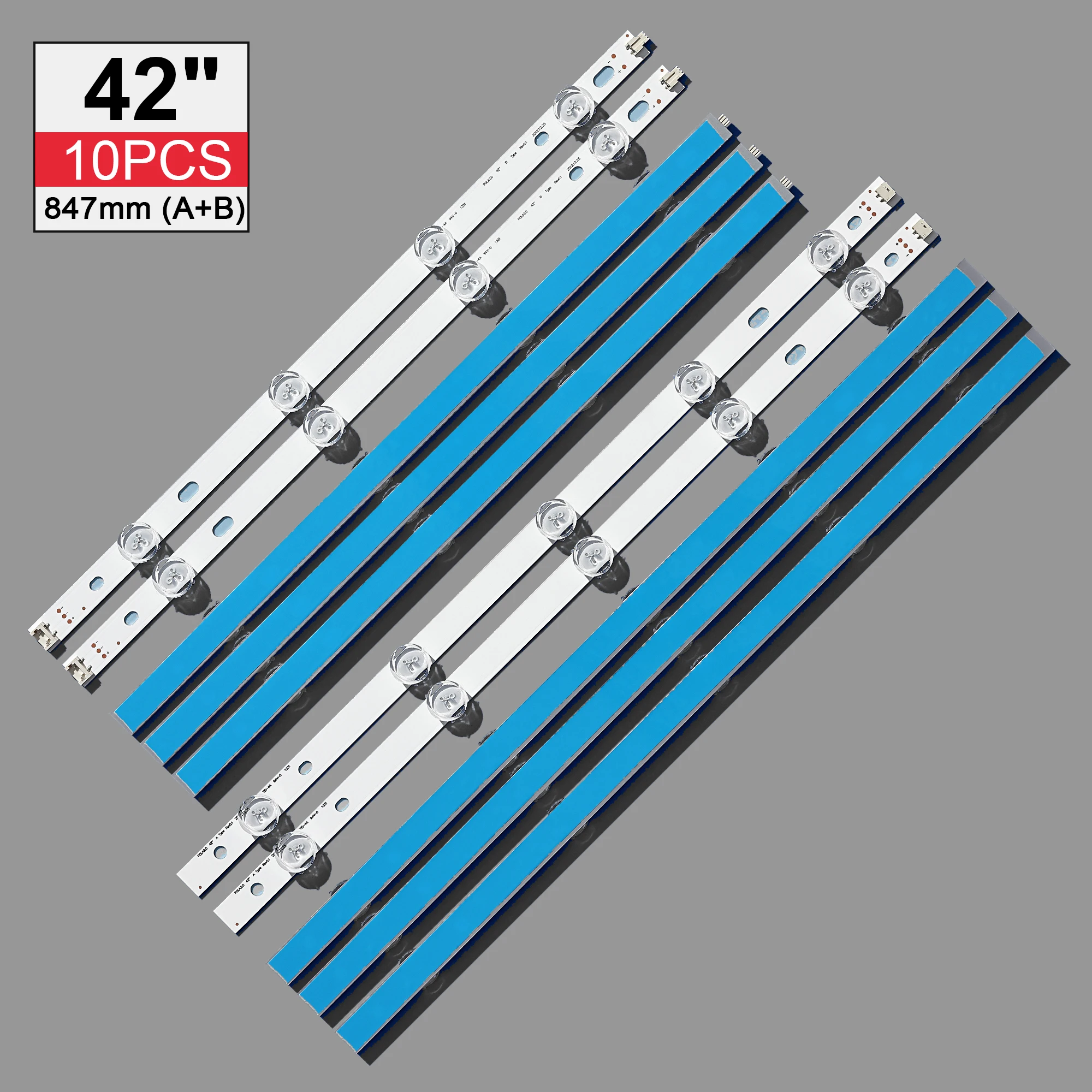 

New 10 PCS/set LED Backlight strip For LIG 42 inch TV 42LN5300 42LN570S innotek POLA2.0 42"A POLA 2.0 42 B type
