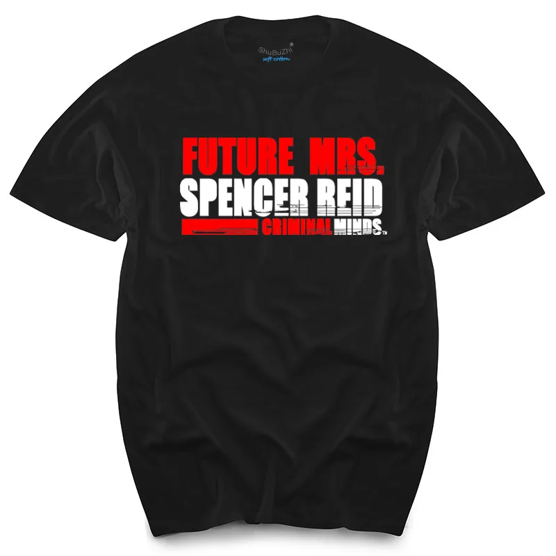 

Criminal Minds Spencer Reid Future Bride Licensed Adult Shirt S-3XL cotton men tshirts