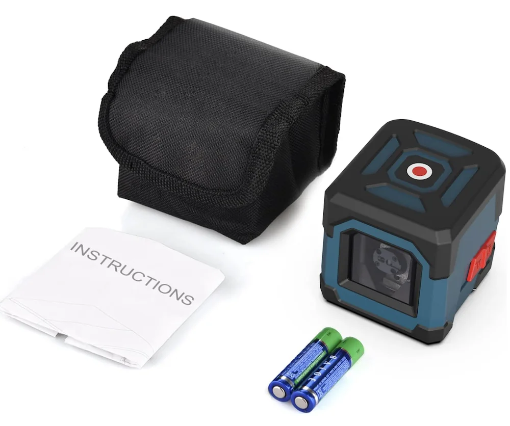 Лазерный луч поперечной линии лазера с самонаравнивающейся вертикальной и