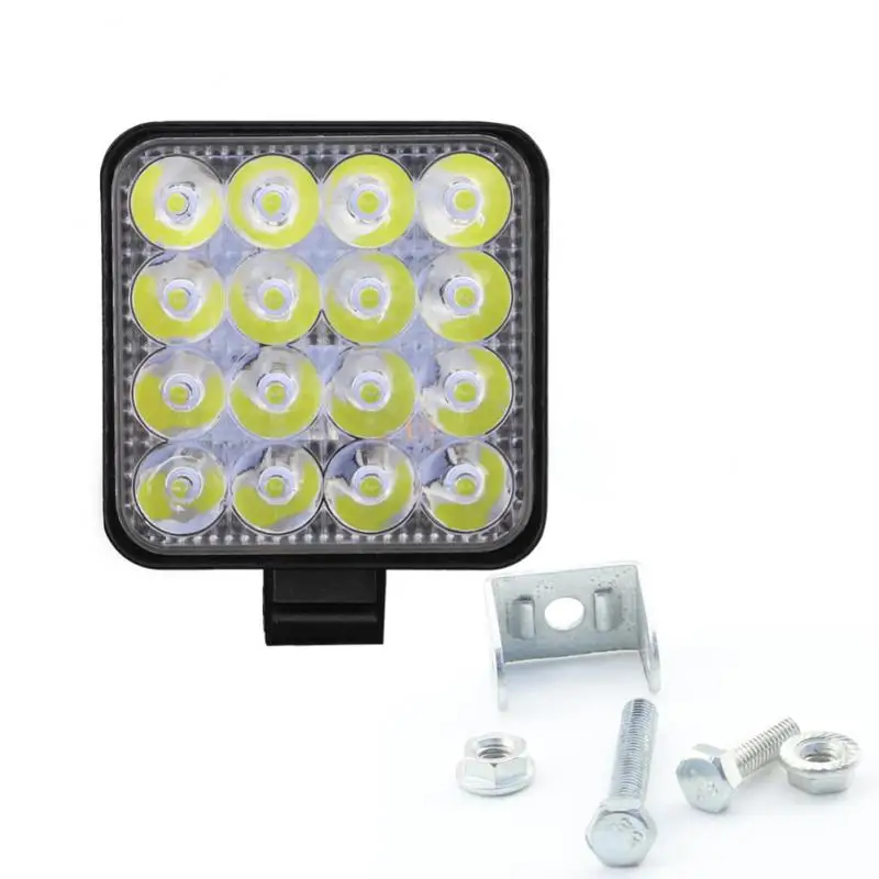 

4pcs Car LED Bar,Automobiles Parts Car Lights 48W Offroad Work Light Fog Lights Auxiliary Light Spotlight Headlight, For Truck