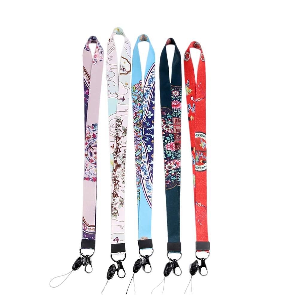 

6pcs Retro Phone Lanyard For Phone For Neck Strap Wide Phone Lanyardss for keys ID Mobile Phone (Random
