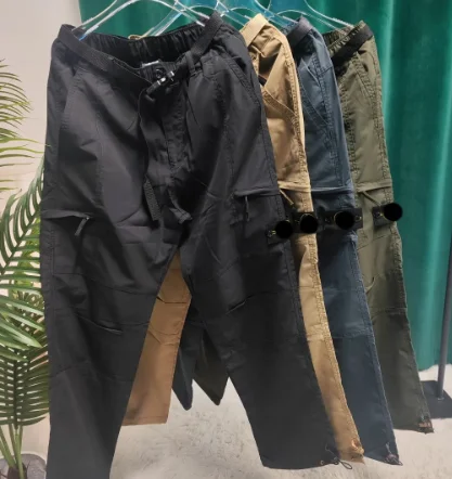 

2023 Brand Men Designer Cargo Comfortable Pants Casual Multi Pocket Elastic Waist Running Training Trousers Outdoor Sports Pant