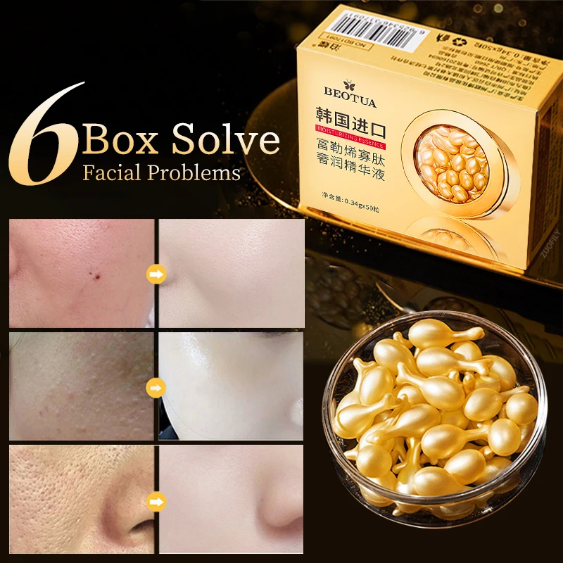 

6 Boxes Of Wrinkle Whitening Capsule Essence Hyaluronic Acid Whitening Face Remove Wrinkles Deep Repair Skin Korean Cosmetics