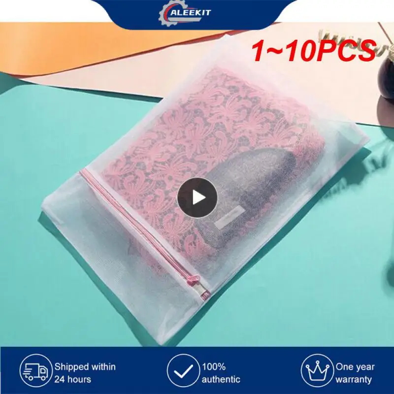 

1~10PCS Laundry Wash Mesh Bag Clothing Care Foldable Protection Washing Net Filter For Lingerie Underwear Bra Socks Clothes 3