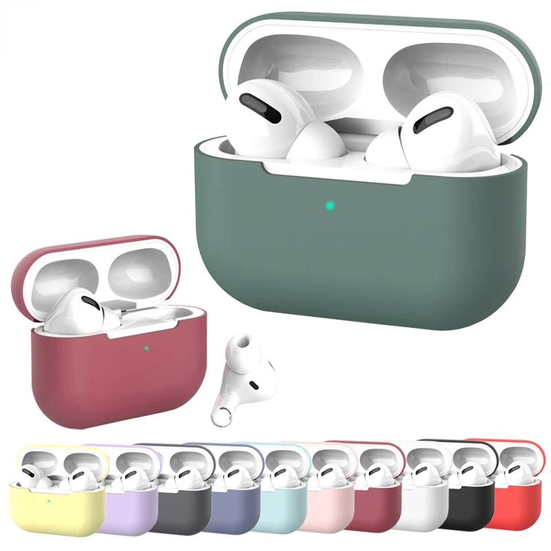 Silicone Earphone Cases For Airpods Pro 3 Case Earphone Cover Protective Case For Apple Airpods Earphone Accessories Genuine