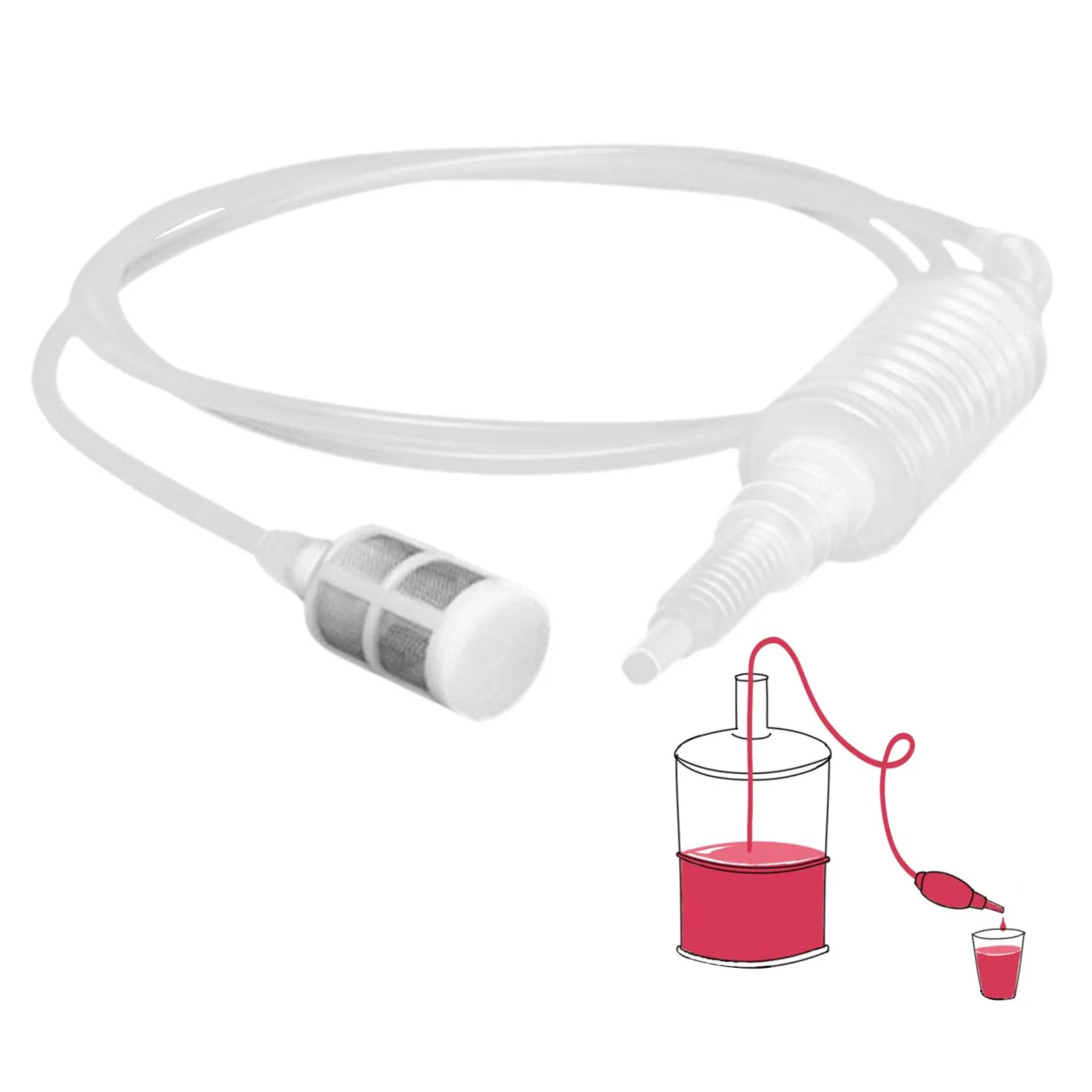 

Brewing Siphon Oil Suction Hose Non-Toxic Wine Beer Making Brewing Equipment Wine Beer Making Tool Kit For Liquor Rice Wine