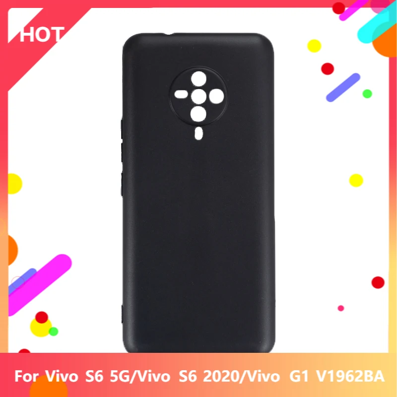 S6 5G чехол Матовая Мягкая силиконовая задняя накладка из ТПУ чехол для Vivo S6 2020 Vivo G1 V1962BA чехол для телефона чехол тонкий противоударный