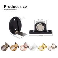 invisible magnetic door stopper stainless steel punch free promote windproof mechanical self locking door stopper factory sales