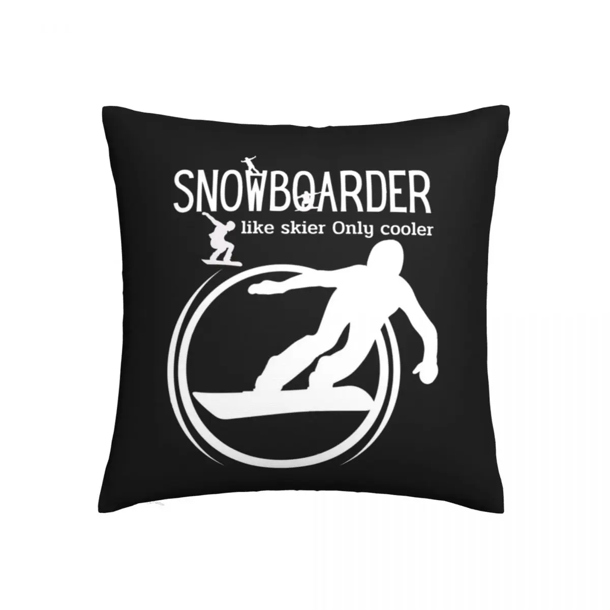 

Snowboard Minimalist Pillow Case snowboard sport Polyester Home Decor Pillowcase Zipper Spring Decorative Cover