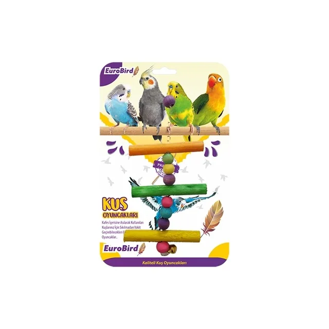 

EuroBird bird Toy Color Triple Board Ladder 397572620 bird, bird supplies, swing, perch, cage, bird cage, avian vitamins,