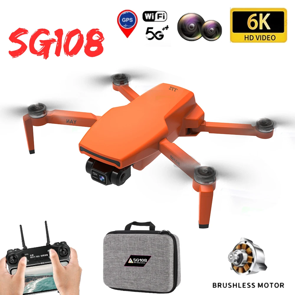 

Квадрокоптер SG108 Pro складной с двумя осями, Wi-Fi и GPS