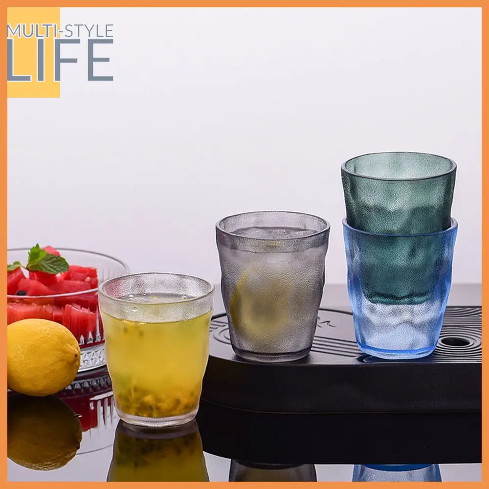 

Restaurant Frosted Glacier Cup Portable Acrylic Cup Color Transparent Glasses Kitchen Accessories 2023 Beer Cup Drink Cup