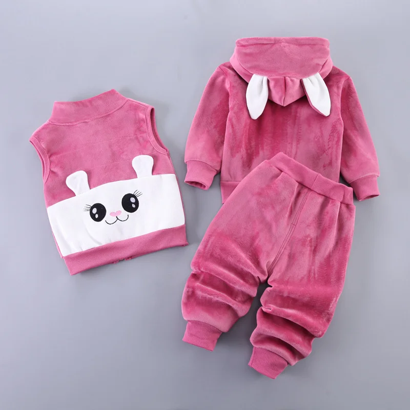 Newborn Baby Boys Clothes 2023 Autumn Baby Girls Clothes Hoodie+Pant Outfit Kids Costume Suit Infant Clothing For Baby Warm Sets images - 6