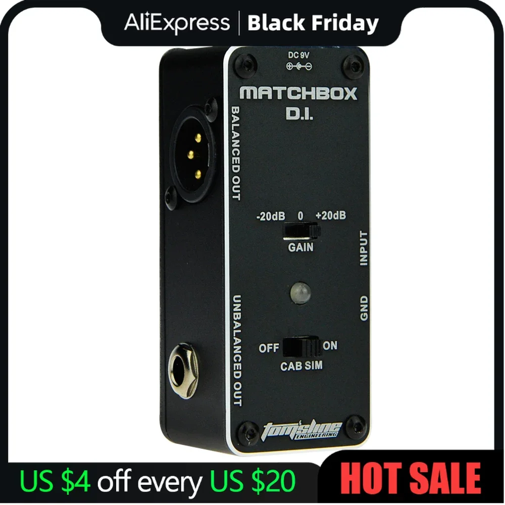 

Aroma Guitar Effect Pedal AMX-3 MATCHBOX D.I. Mini Analogue Effect Pedal Transfer Guitarra Guitar or Bass Signal to Audio System