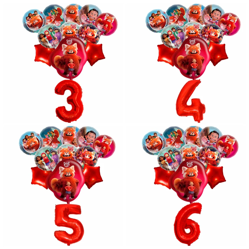 Воздушный шар нунбер из мультфильма панда 32 дюйма
