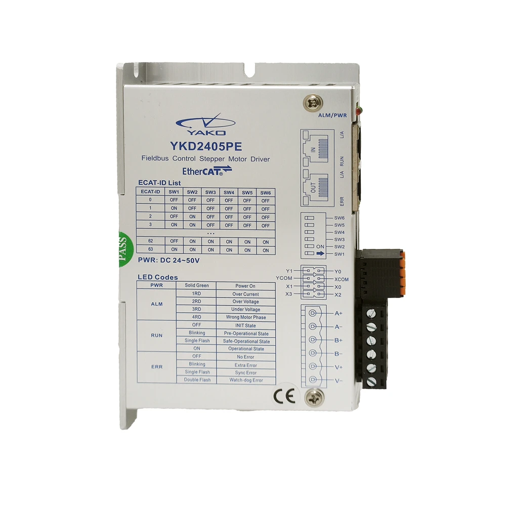 Фото YKD2405PE 2-фазный драйвер шагового двигателя EtherCAT Fieldbus Control, новый и оригинальный YAKO №2