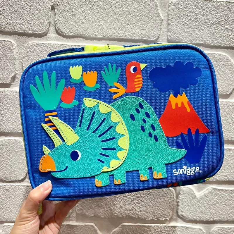 Подлинный австралийский рюкзак с динозавром Smiggle Blue средней шляпы детский