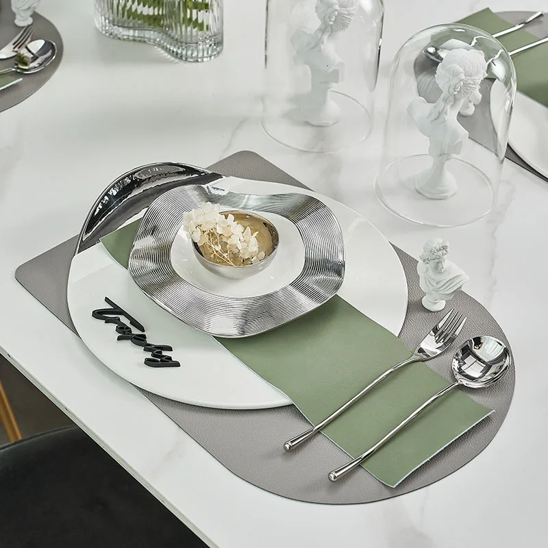 

Светильник лая роскошная модель комнаты Западный набор обеденных тарелок стол зеленая Серебряная форма тарелка модель столовая посуда
