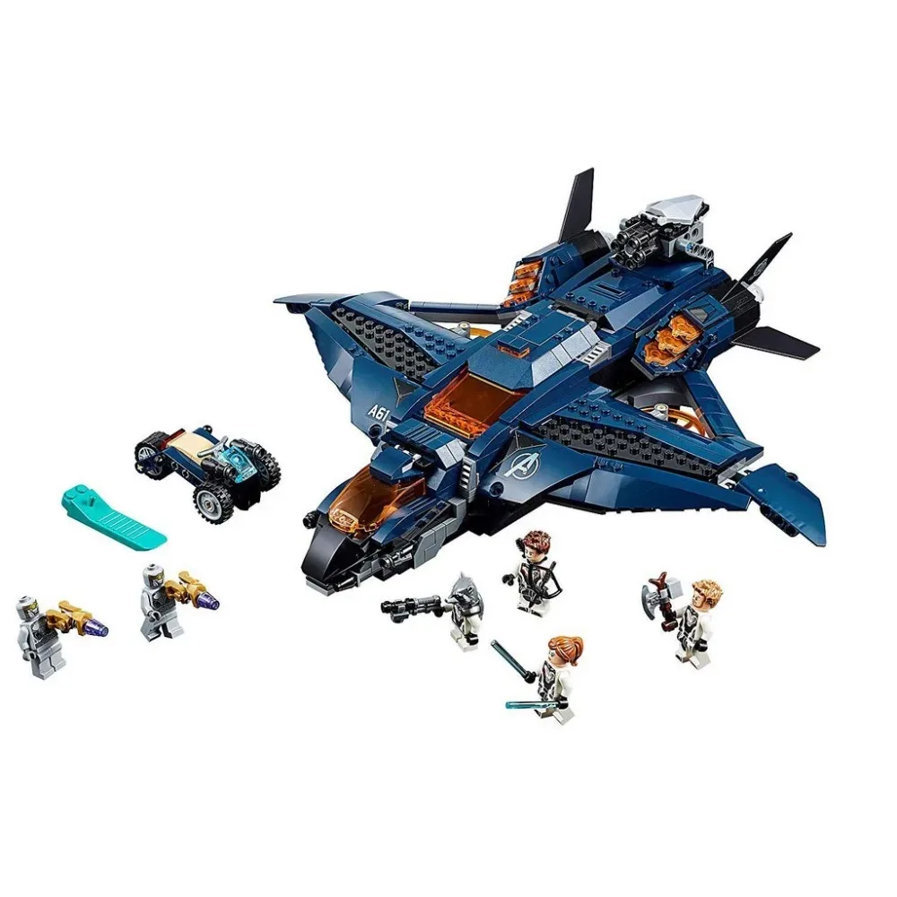 MINISO Disney Legoing Marvel Ultimate Quinjet 76126 строительные блоки супергероев 932 шт. для детей