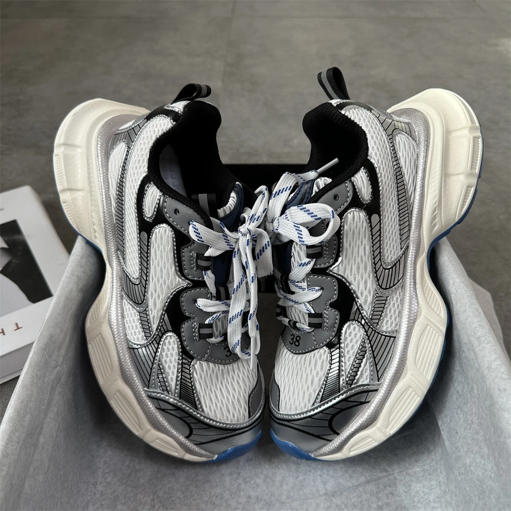 New Unisex Women High Platforms Sneakers Breathable Spring Autumn Fashion Casual Shoes Woman Sport Shoes Sneakers