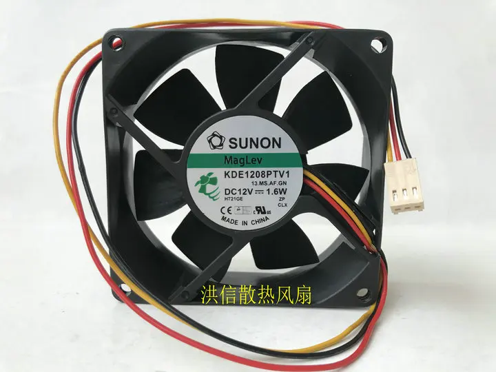 

Бесплатная доставка оригинальный SUNON 8025 KDE1208PTV1 12 В постоянного тока 1,6 Вт Мощность Шасси охлаждающий вентилятор