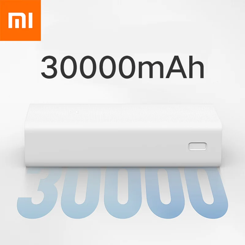 

30000mAh Xiaomi Power Bank PD18W Fast Charging 3 USB Type C Portable Mi Powerbank 30000 mAh External Battery for iPhone/Samsung