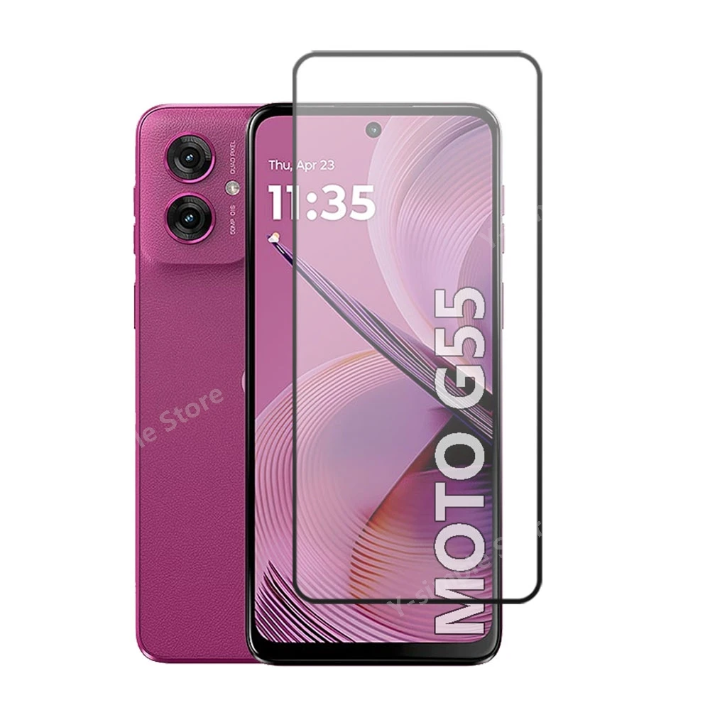 Защитное стекло для телефона Motorola Moto G55 4 + дюйма полное покрытие мягкая пленка