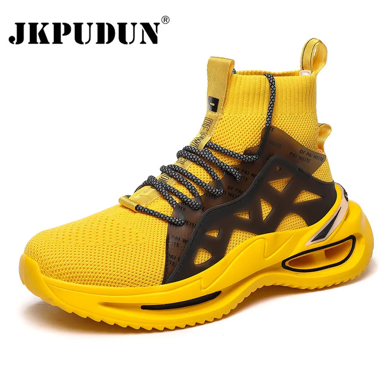 

Высокие мужские беговые кроссовки, мужская легкая дышащая спортивная обувь, массивные кроссовки на платформе, Мужская Уличная обувь для прогулок и тренировок