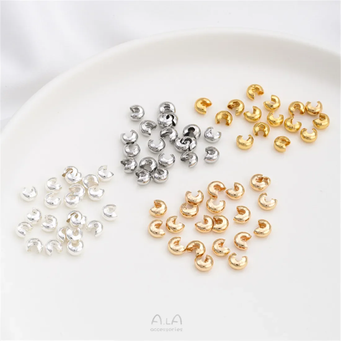 14-каратное позолоченное аксессуар пряжка в форме полумесяца C браслет