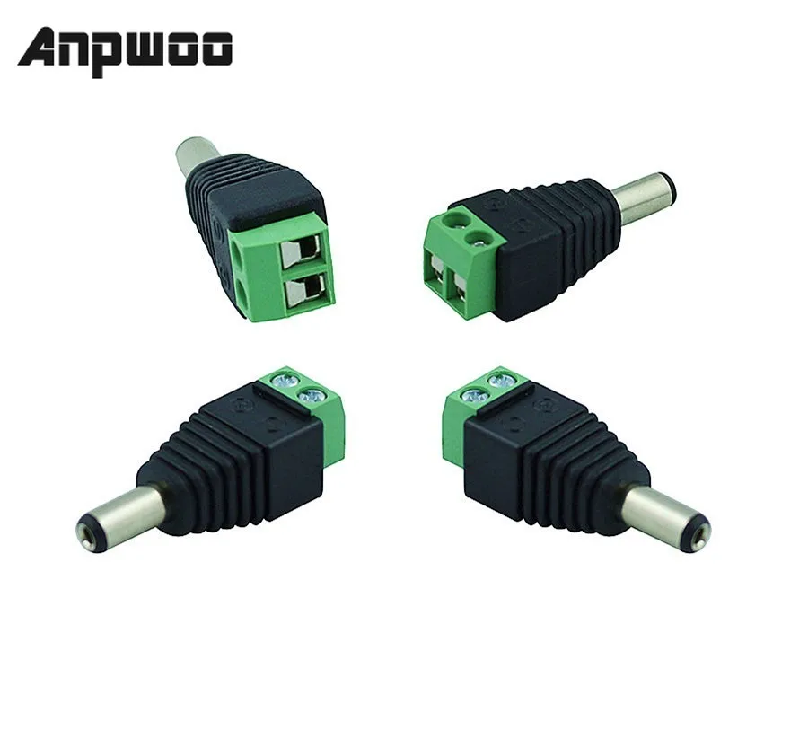 

DC plug CCTV Camera 5.5mm x 2.1mm DC Power Cable Female Plug Connector Adapter Jack 5.5*2.1mm to connection LED Strip Light