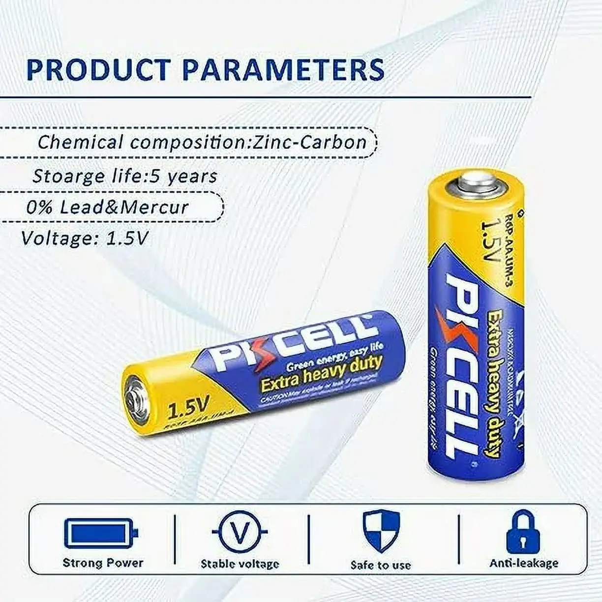 Аккумуляторная батарея PKCELL 20ШТ AAA