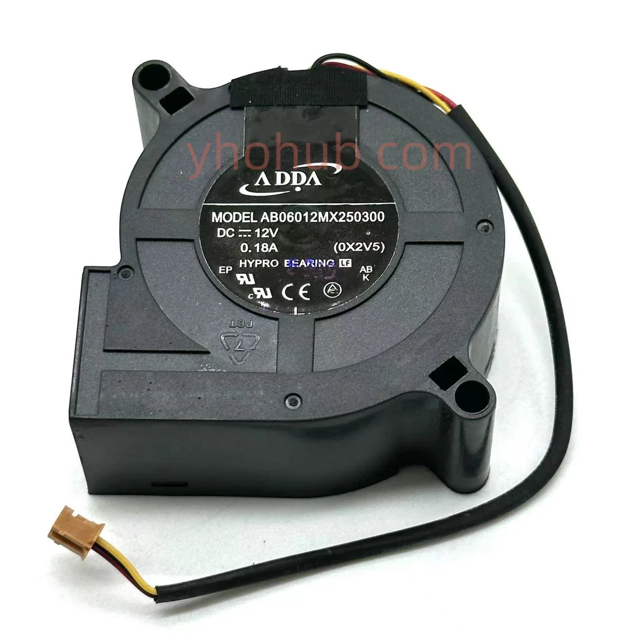 Охлаждающий вентилятор для сервера ADDA AB06012MX250300, 12 В постоянного тока, 0,18 А, 40x40x28 мм