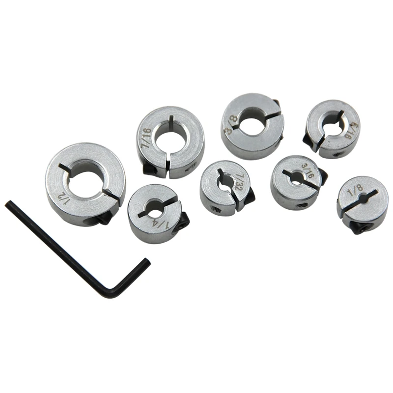 

Durable Optical Axis Fixed Locking Limit Ring Smooth Rod Fixing Block Optical Axis Carbon Steel Block Clamp Shaft Sleeve