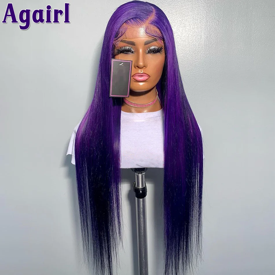 Ed 13x4 Straight Lace Front Human Hair Wigs For Black Women 180% Transparent