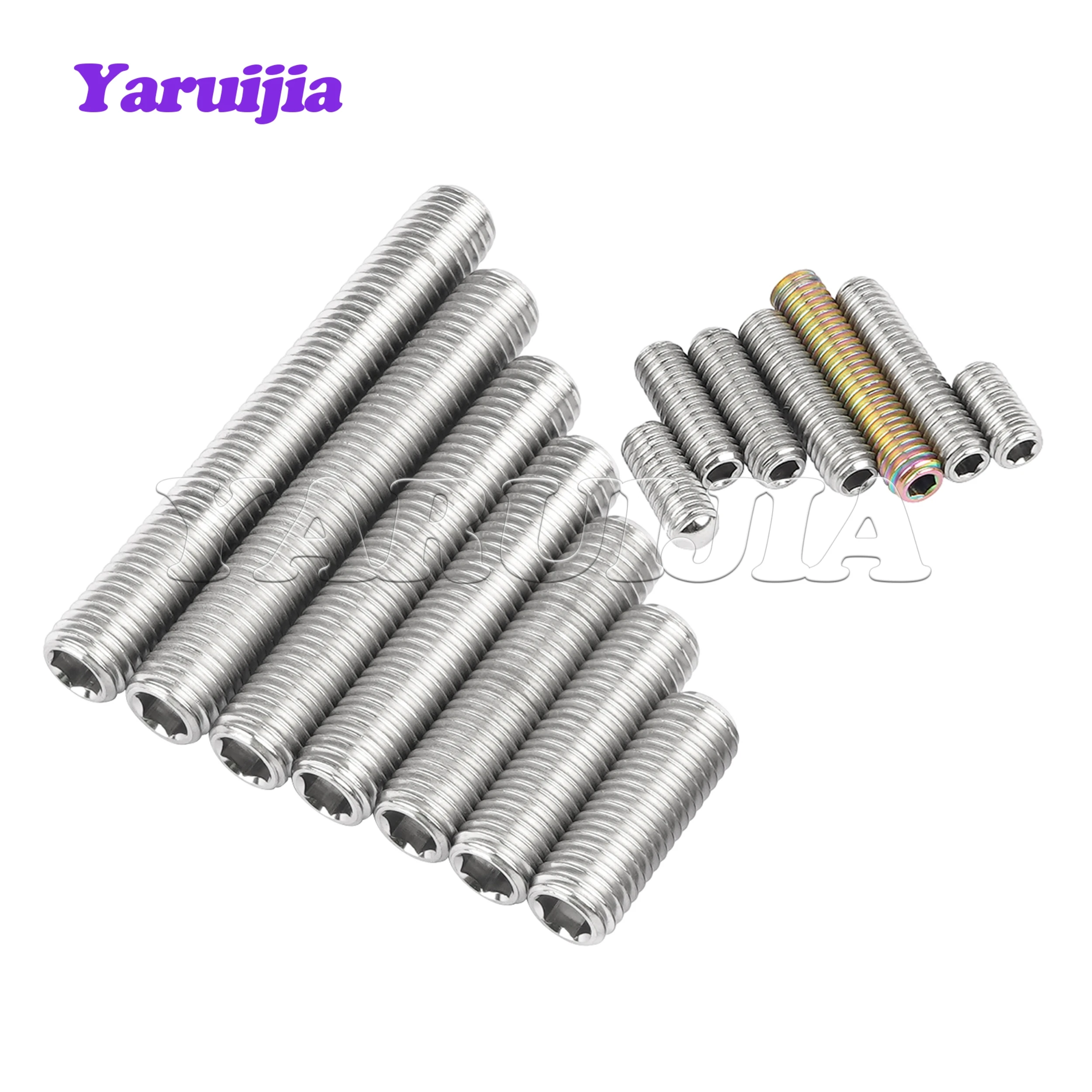 Титановый болт Yaruijia M4x8101213,516182022 мм M7x20253035404550 мм, винт без головки с шестигранной головкой (art.: 3920cf76eccb2) - 3920cf76eccb2