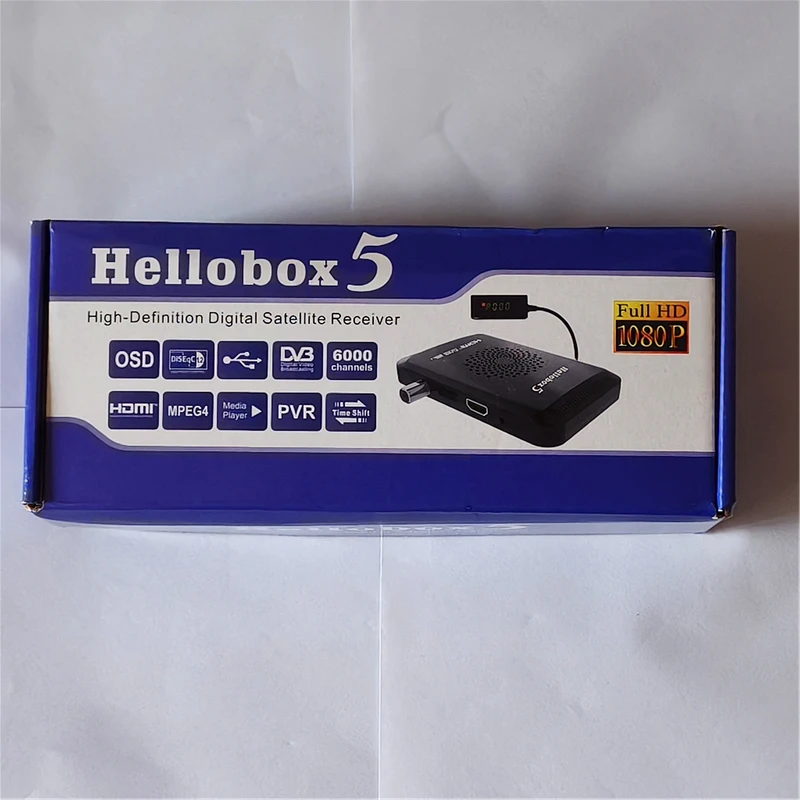 Фото Hellobox 5 DVB-S/S2 Приемник спутникового телевидения Поддержка модема 3G Cccam Newcam Mgcam Scam ТВ-приемник PVR MPEG4 OSD 1080P №5