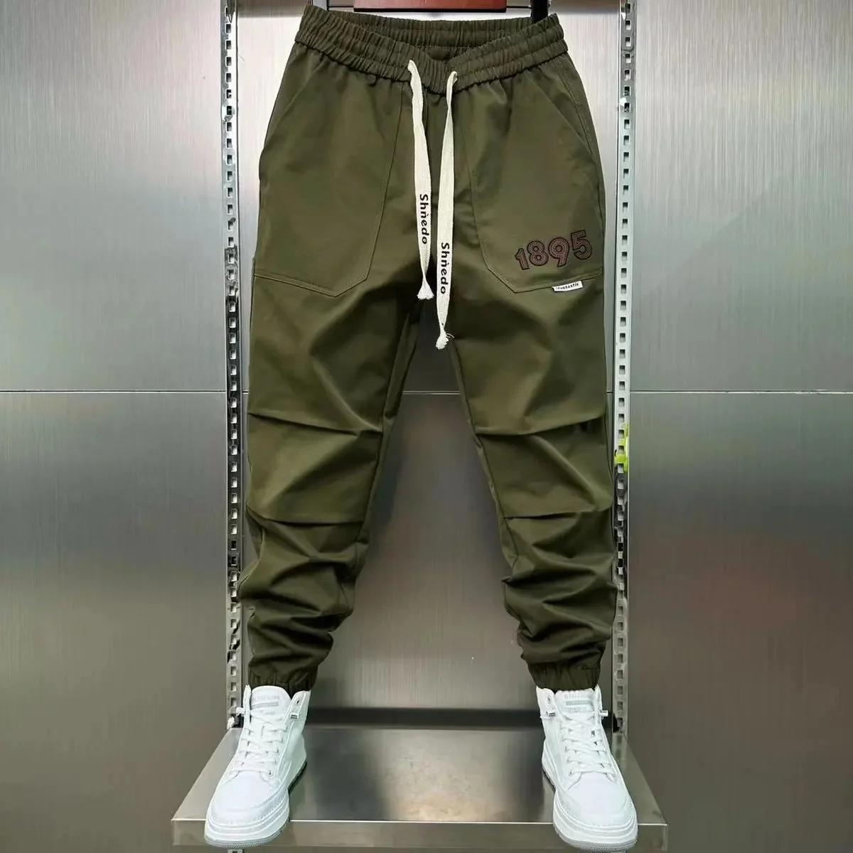 

1895 Outdoor Jogger Sweatpants Loose Harem Trousers High Quality Solid Color Pants Luxury Brand Clothing