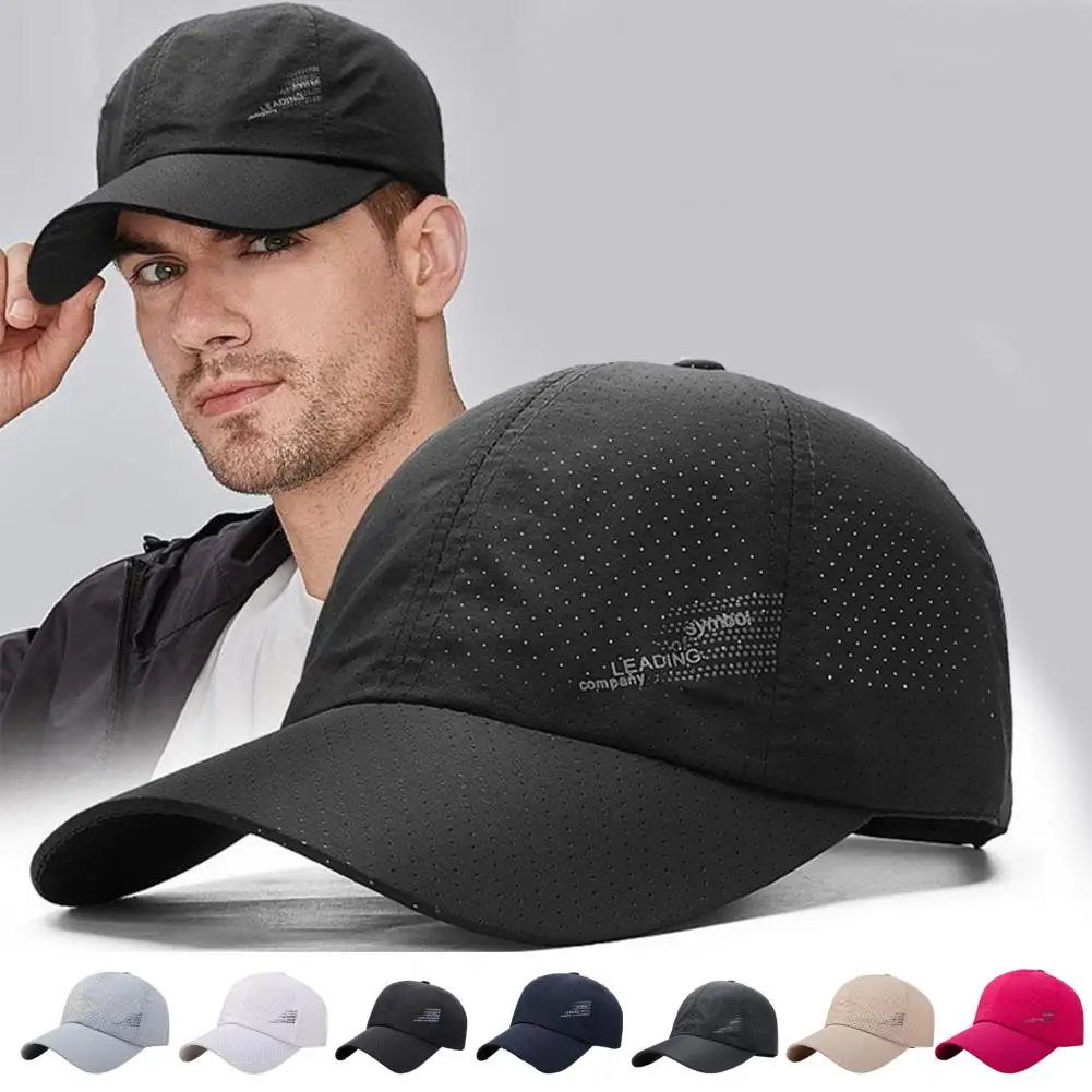 

Baseball Hat Unisex Golf Fishing Hat Breathable Mesh Adjustable Men Women Letter Design Summer Sun Protection Hat Outdoor