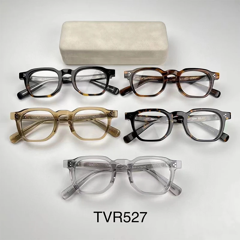 

New TVR527 acetate Oval Handmade Women Men unisex Eyeglasses Myopia presbyopia frame Elegant fashion designer Brand Eyewear