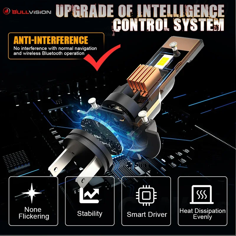 Worldmuma 300w Turbo H7 Автомобильные Лампы Для Фар 2 Шт. 6000k Белая Цветовая Температура