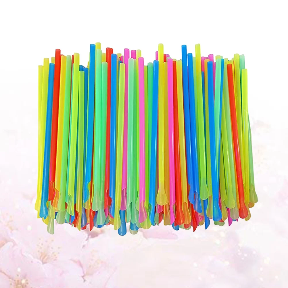 

Straws Spoon Straw Cone Snowdrinking Scoop Smoothie Disposable Cocktail Coffeestirringicecups Conesmilkcream Slushie Mate Yerba