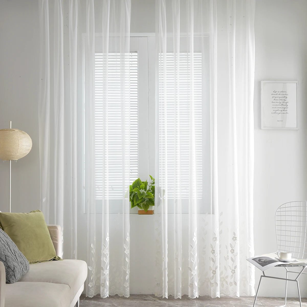 Тюлевые занавески с вышивкой для гостиной современные прозрачные Занавески Из